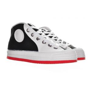 Foempies® Combination Black & White - White Red Outsole